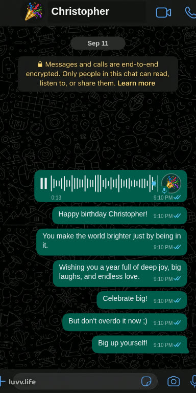 International Greeting card