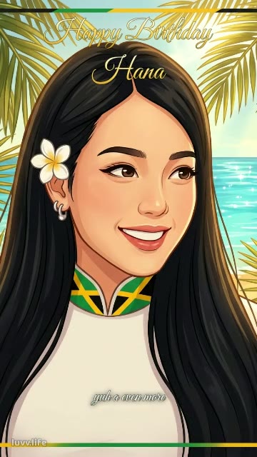 Tropical Patois Portrait Jamaican Patois birthday video